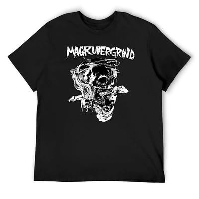 Magrudergrind Мерч Футболка базовая футболка мешковатые рубашки Блузка футболки для мужчин хлопок