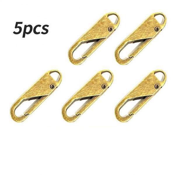 5 шт. металлическая застежка-молния, сменный съемный бегунок, комплект для ремонта застежки-молнии для одежды, куртки, рукоделия, шитья, головки молнии