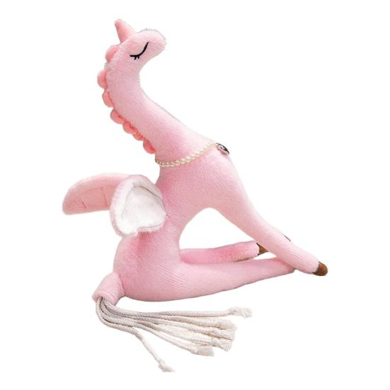 Плюшевая кукла Пегас 50см/70см Мягкая набивная игрушка для девочек Фэнтезийные крылья Ожерелье из искусственного жемчуга Милая плюшевая игрушка для младенца, малыша, детей Домашний декор