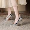 2024 Women High Heels Sexy Pointed Toe Wedding Dress Platform Pumps Fashion Patent Leather Stiletto Single Shoes Sapatos Mujer