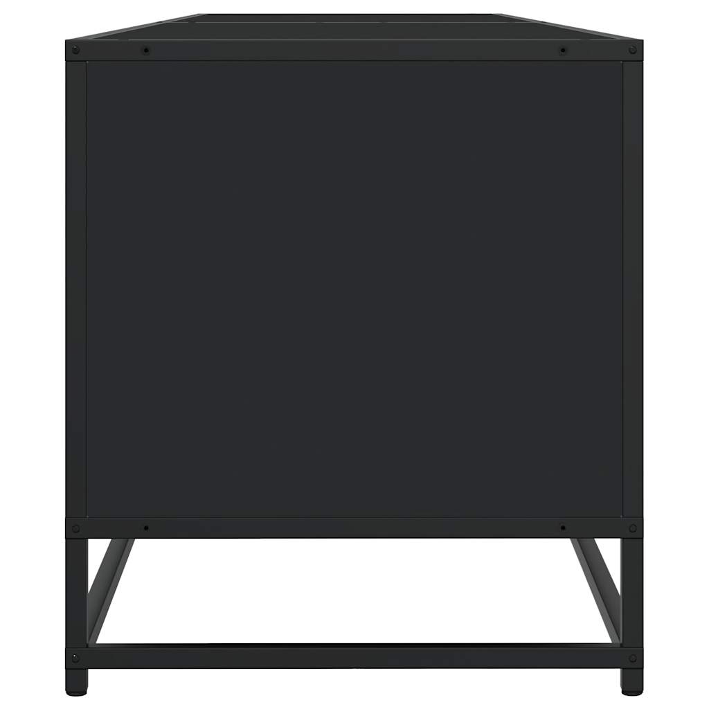 Vidaxl Szafka Pod Tv, Czarna, 180,5X40X46 Cm, Materiał Drewnopochodny