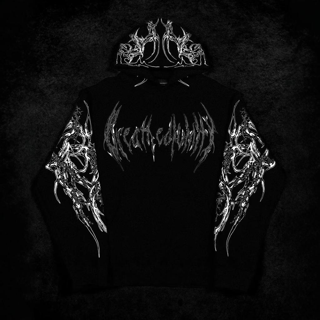 Мужская толстовка Breathedivinity в темном стиле - Модная спортивная верхняя одежда Осень/Зима