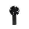 Mini Silent Fan, USB Rechargeable Portable Handheld Fan, 3 Wind Speeds, Office Travel Vertically Placed(Dark Black)