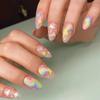 Nail Type Nail Sticker Rainbow Stars White Clouds Multi-colored Flowers Can Nail Pieces Press On Nails