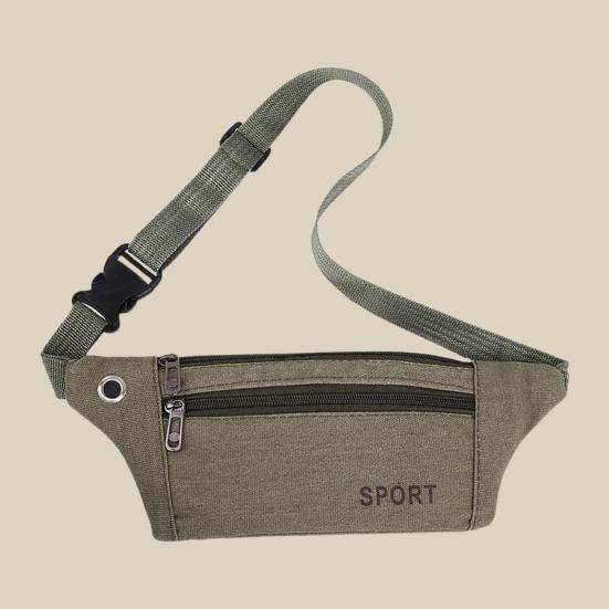 Fanny Pack Multifunction Adjustable High Capacity Multi-pocket Zipper Closure Storage Tear-resistant Outdoor Sports Waist Bag Daily Use