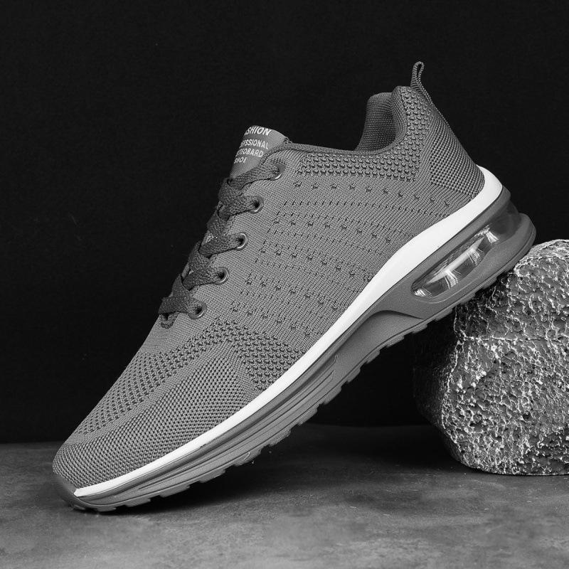 2024 Пара Летающих Тканых Кроссовок Amazon Outdoor Молодежные Кроссовки Большого Размера Студенческие Кроссовки На Воздушной Подушке