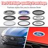 llic1 11.5X4.5cm Car Logo For Ford Ranger Escape Mondeo Fusion Fiesta Kuga Edge Focus Mustang Rear Trunk Emblem Sticker Accessories