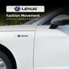 Car Logo Badge Fender Trunk Metal Sticker Decorative Accessories For Lexus F-SPORT ES RX NX LS UX LM LX GX LC RZ IS CT GS RC HSGU1 