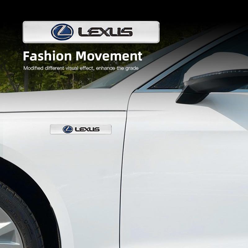 Car Logo Badge Fender Trunk Metal Sticker Decorative Accessories For Lexus F-SPORT ES RX NX LS UX LM LX GX LC RZ IS CT GS RC HSGU1