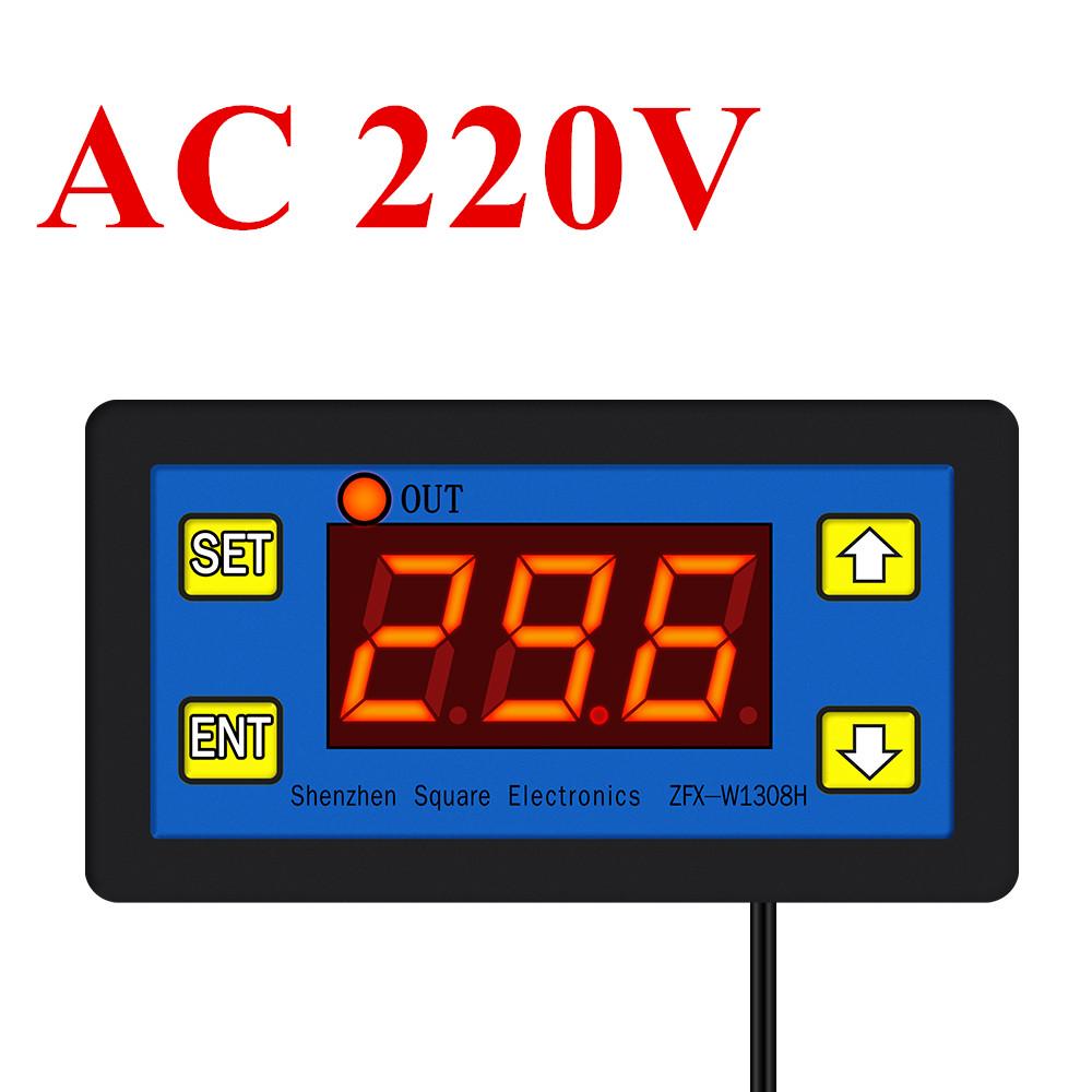 ZFX-W1308H Микрокомпьютерный контроллер температуры Цифровой термостат -55~120 ℃ Интеллектуальный контроллер времени Электронный контроль температуры
