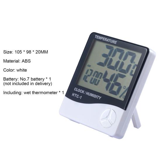 Прозрачный гигрометр с большим дисплеем, профессиональный садовый термометр из АБС-пластика для улицы