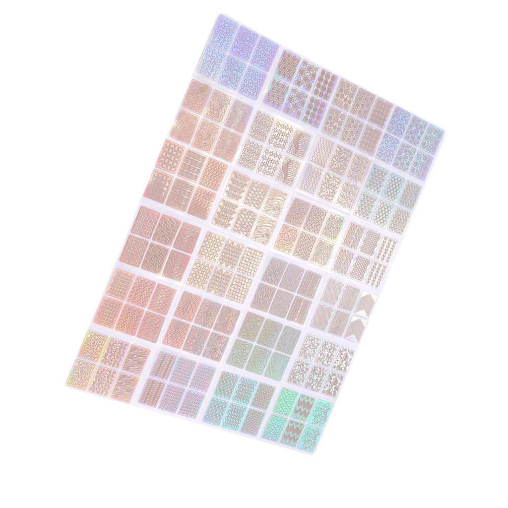 Набор из 24 листов Новые наклейки для нейл-арта Полые переводные наклейки для ногтей Аксессуар для маникюра Украшение