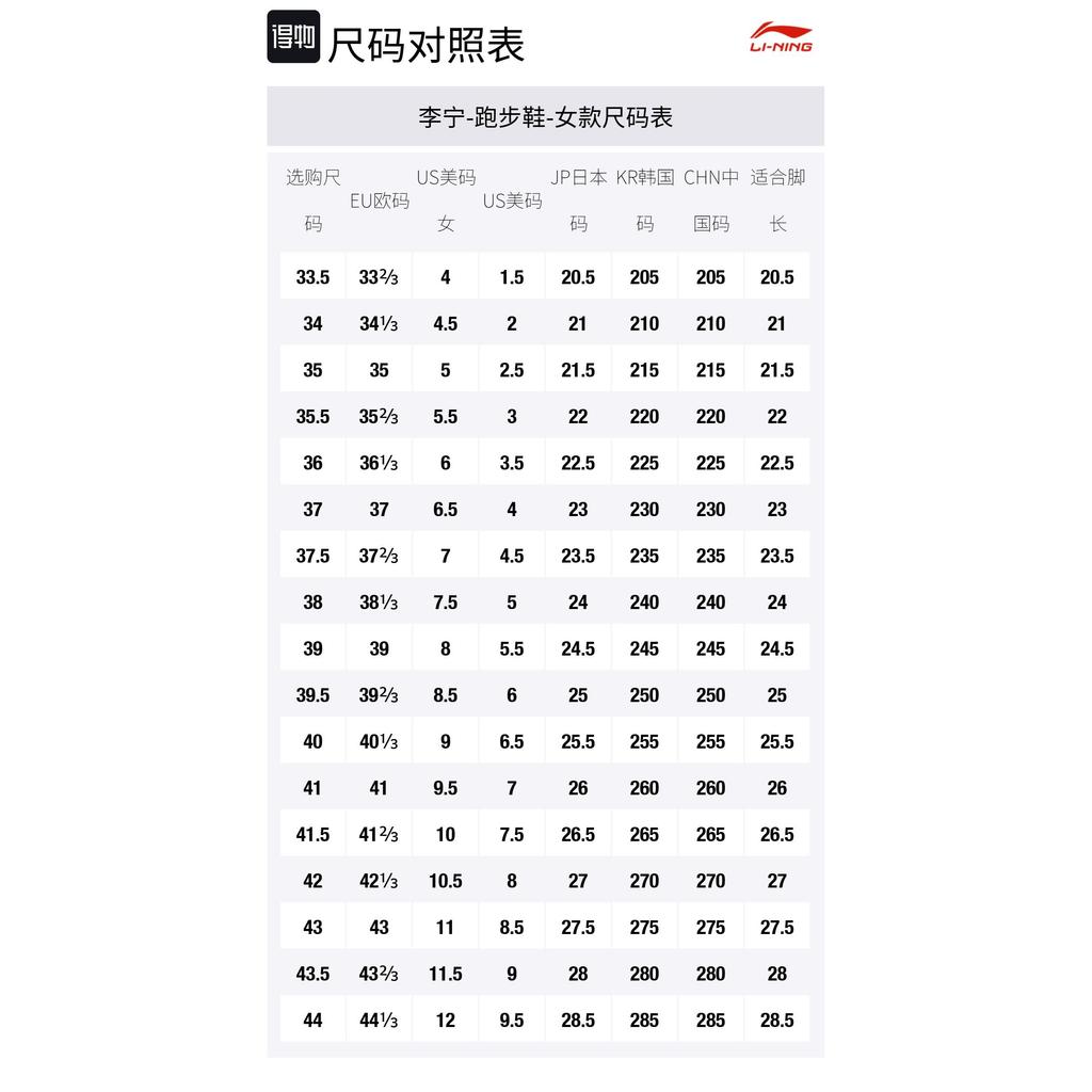 Li Ning Light Lanying Амортизирующие износостойкие дышащие легкие с отскоком низкие беговые кроссовки женские кремовый ARSV076-5