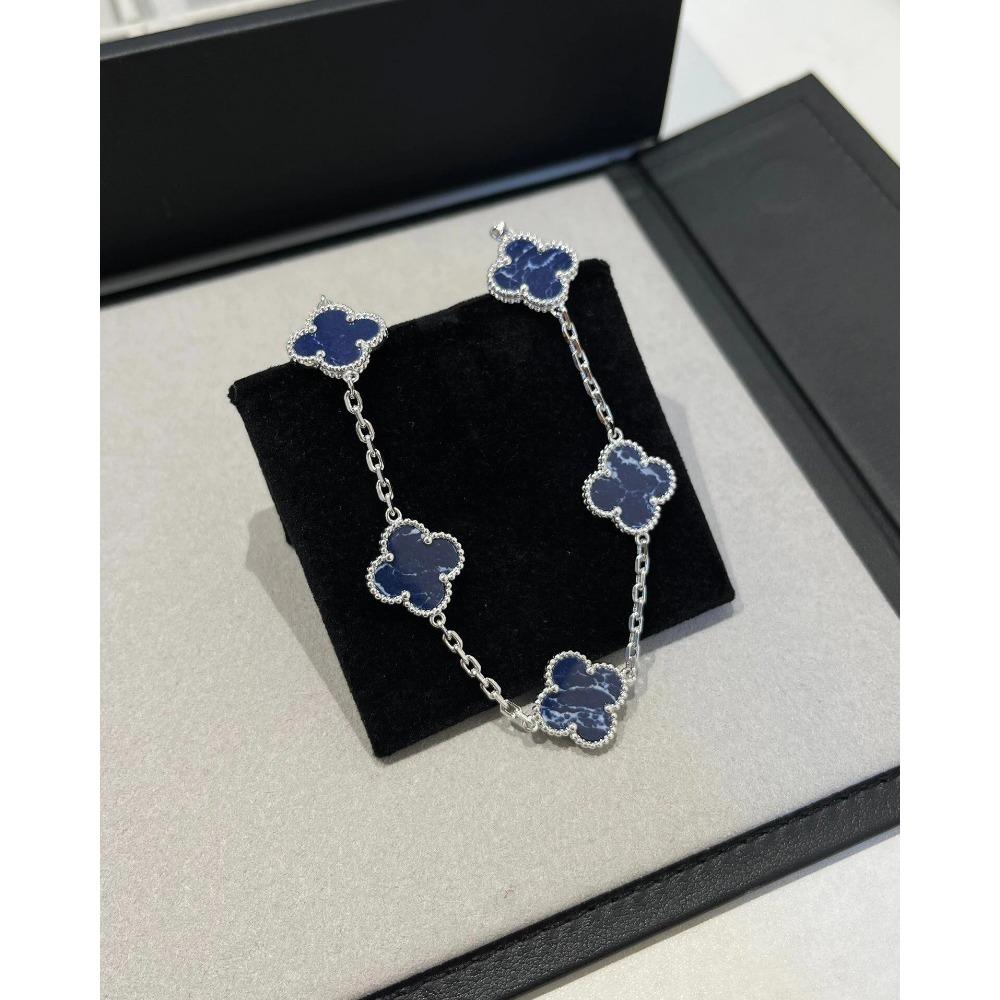 Высококачественная версия Браслет Клевер Пятилистный Агатовый и Жемчужный Браслет Шестилистный Лазерная резка Халцедоновый Браслет/браслет