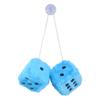 Пара плюшевых кубиков 7,5 см с точками, подвеска в виде кубиков для украшения интерьера автомобиля, зеркало заднего вида, подвесное украшение