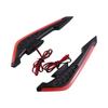 Motorcycle Front Winglets 2X Motorbike Spoiler Wing With LED Dynamic Wing Sticker For Electric Bikes Motorcycle Modification