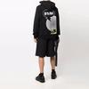 Y-3 Мужская толстовка с капюшоном и принтом логотипа на шнурке FW21 Черная HF7067