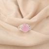 Natural Rose Chalcedony Gemstone 925 Sterling Silver Jewelry Handmade Boho Ring RR-46-18