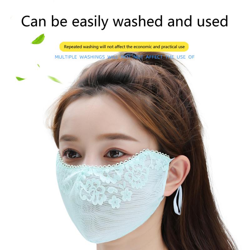 Сладкий цветок солнцезащитный тонкая кружевная маска на открытом воздухе солнцезащитный козырек для женщин однотонный солнцезащитный чехол для лица защита от ультрафиолета регулируемая маска