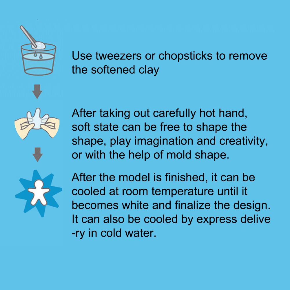 Polymorph Plastic Pellets Plastimake 100g Polyshape Multimorph DIY Material