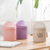 Mini Rolling Cover Desktop Garbage Car Case Ash Urns Can Trash Waste Container Storage Box Bin Basket Dustbin Home
