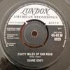 7-дюймовая пластинка DUANE EDDY - Forty Miles Of Bad Road 45HLW8929 London Records 1959 UK Рок Б/У