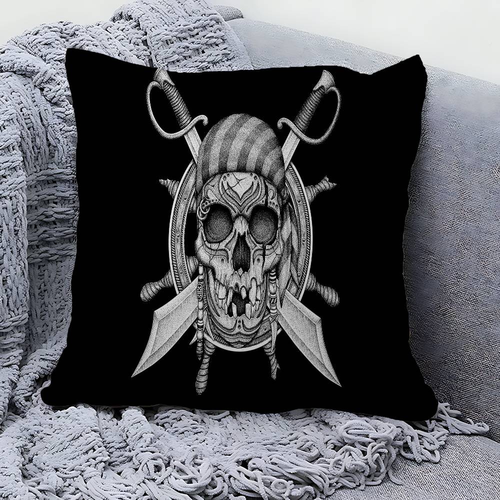 Пиратский Корабль Руна Череп Подушка Аниме Подушка Диван Кровать Подушка для Головы Чехол для Подушки Чехол для Подушки 45x45 см Модный