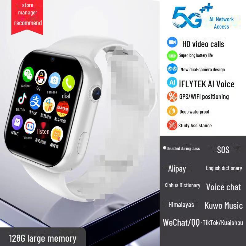 Детские умные часы 5G с GPS, видеозвонками, WiFi, платежами и ОС Android