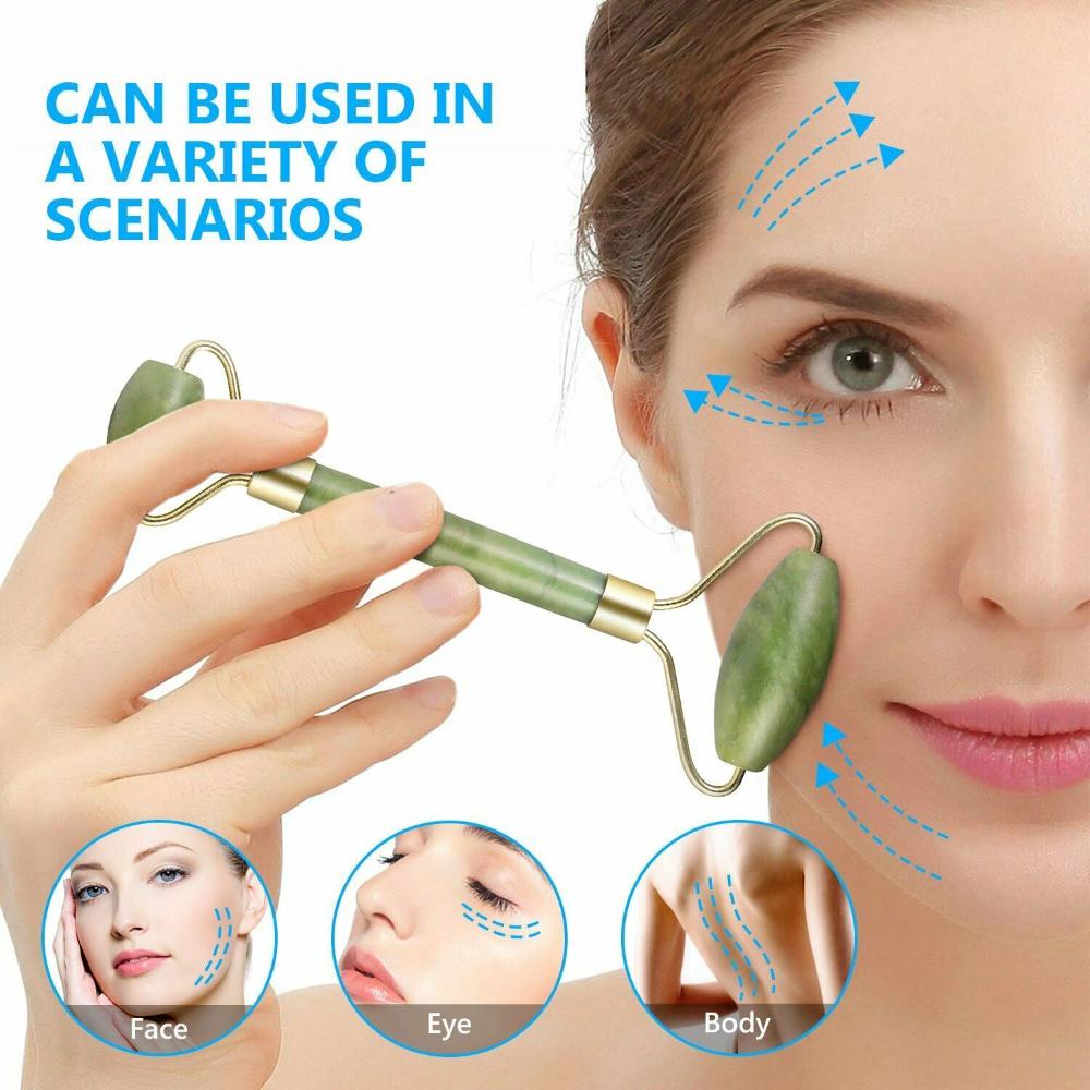 Natural Quartz Beauty tool Face Roller Guasha Board Body Face Massager Massager Tool
