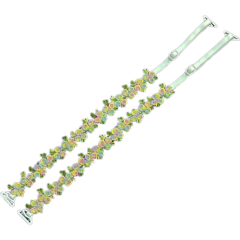 Lace Floral Shoulder Belts Anti-slip Bra Straps Replacement New Floral Bra Straps