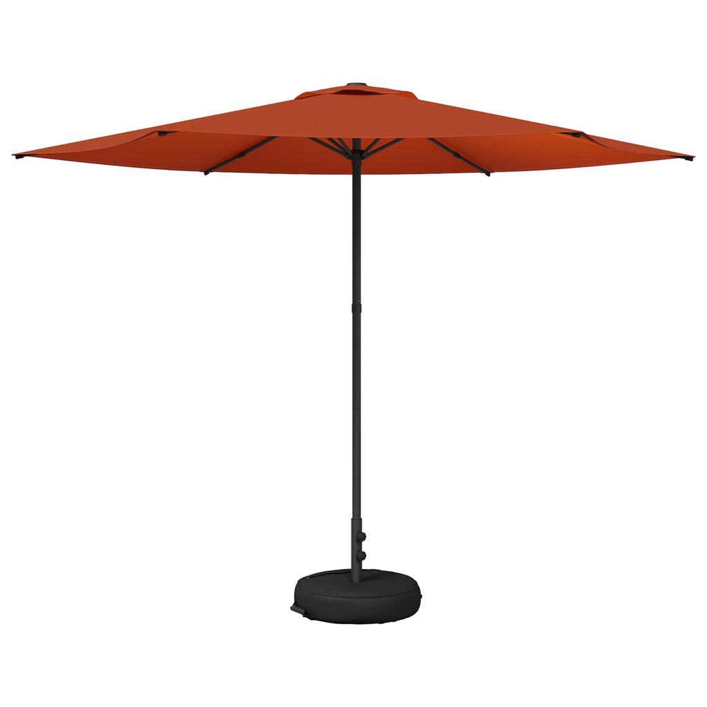Garden Umbrella with Base 300 x 300 cm Polyester Rectangular