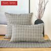 1PC Nuan Series Simple and Versatile Checkered Pattern Printed Soft Pillowcase for Sofa Bed Living Room Bedroom Home Decor 30x50cm/45x45cm/50x50cm