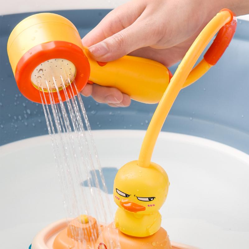 Игрушки для купания младенцев Водная игра Пиратский корабль Утка Модель Кран Душ Электрический распылитель Для детей Плавание Ванная Комната Детские подарки