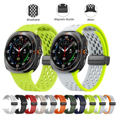 Силиконовый ремешок для часов Samsung Galaxy Watch Ultra, мягкий дышащий водонепроницаемый ремешок для часов Galaxy Watch Ultra 47 мм