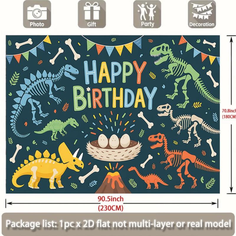 Party Backdrop Dinosaur Flat Events Wedding Coming Ceremony Four Season Entryway Event Photo Background Front Door Decor