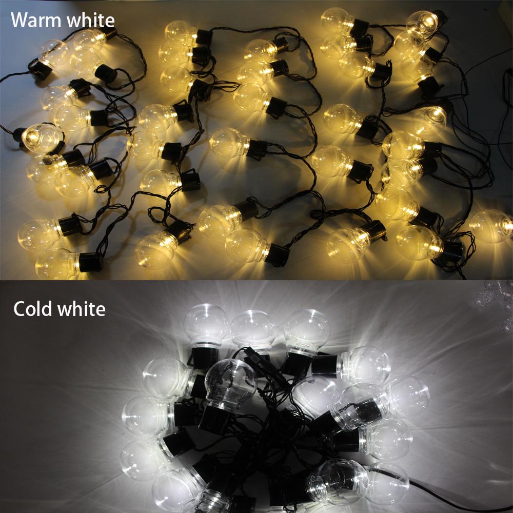 6m/11m Led Globe String Light Christmas Garland Outdoor Home Led Festoon Bulb Fairy Light for Party Garden Patio Decoration