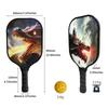 Glass Fiber Dimension Peak Racket Honeycomb Outdoor Sports Glass Fiber Peak Racket
