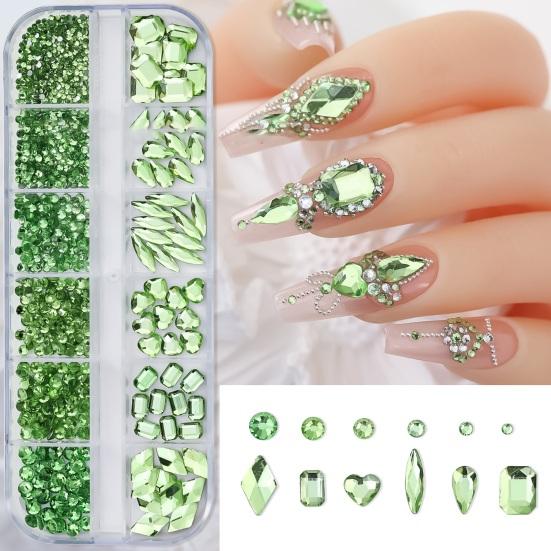 1 Box Sparkling with Rhinestones Nail Create Stunning 3D Nail Art Shiny Faux Crystal