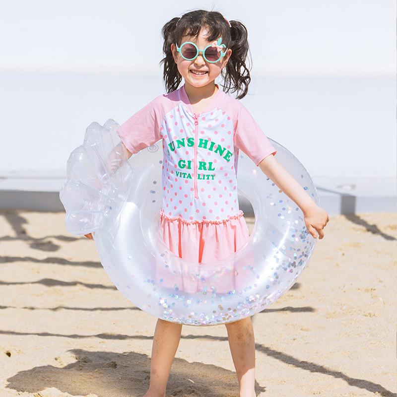 Children's Mermaid Swim Ring With Glittery Star Design Fun And Safe Swim Float