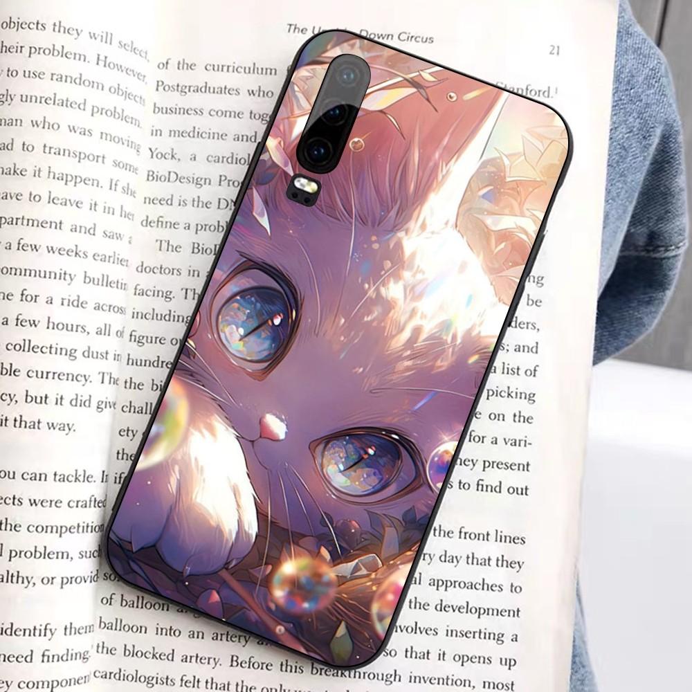 Мультяшный Милый Фон с Кошками Чехол для Телефона Для Huawei Honor 10 Lite 9 20 7A 9X 30 50 60 70 Pro Plus Мягкий Силиконовый Чехол