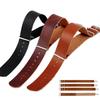 Mens Faux Leather Army Military Watch Strap Band 18/20/22/24mm Black Brown