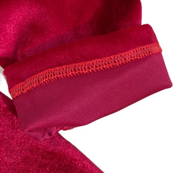 Women Dress Square Neck Pleated A-line Long Sleeves Pleated Slim Waist Velvet Mini Dress Prom