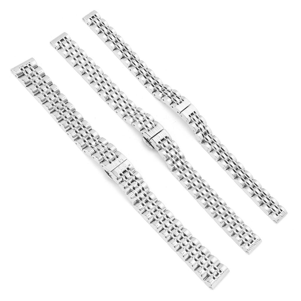 Ремешок для часов из нержавеющей стали с пряжкой-бабочкой, сменный ремешок для часов с регулируемой длиной