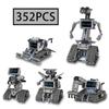 Конструктор 352 детали 5 в 1 Креативный Электрический Робот-Интерстеллар RC Модель Сборка DIY Строительные Блоки Детская Головоломка Игрушка Подарок