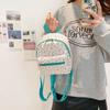Students Mini Backpack Canvas Small Backpack Fashion Floral Backpack  for Girls