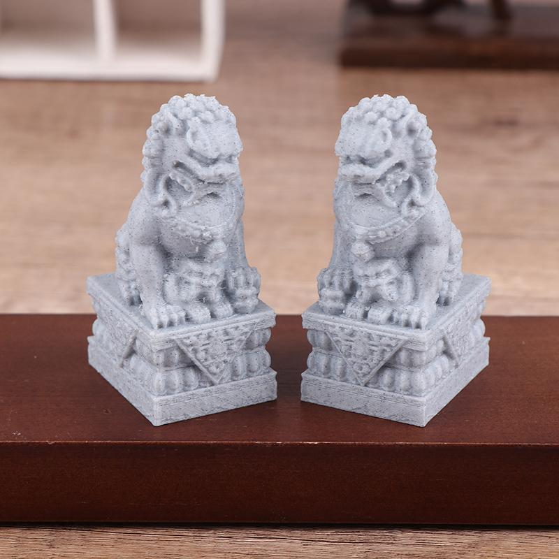 1 пара имитация каменной статуи льва кукольный домик лев двор украшение микросцена украшения микросцена строительный реквизит