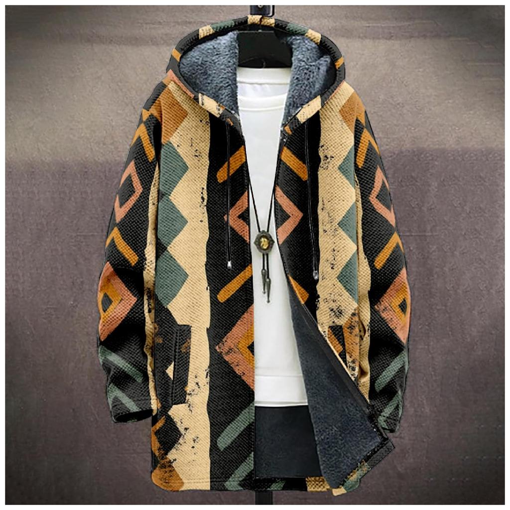 Мужская утолщенная куртка на пуговицах с двойным карманом и карманной вставкой, хлопковая куртка