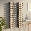 VidaXL Wall-Mounted Wine Rack for 24 Bottles 2 Pcs White Iron