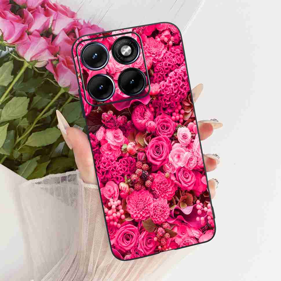 Чехол для Motorola Edge 70 Fusion 5G Мультяшный Кот Панда ТПУ Черный Чехол для XT2605-1 XT2605-2 XT2605-4 Мягкий Силиконовый Чехол для Телефона