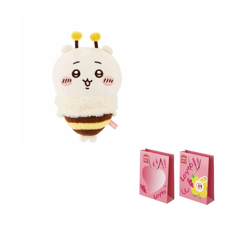 MINISO x Chiikawa Хачиварэ, Чиикава, Усаги Сезон Сакуры Пчелиные Куклы Плюшевая Кукла Трубы Высокая Кукла